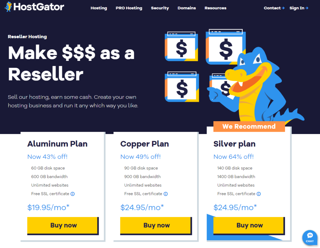 HostGator in Canada: Reseller Hosting Options