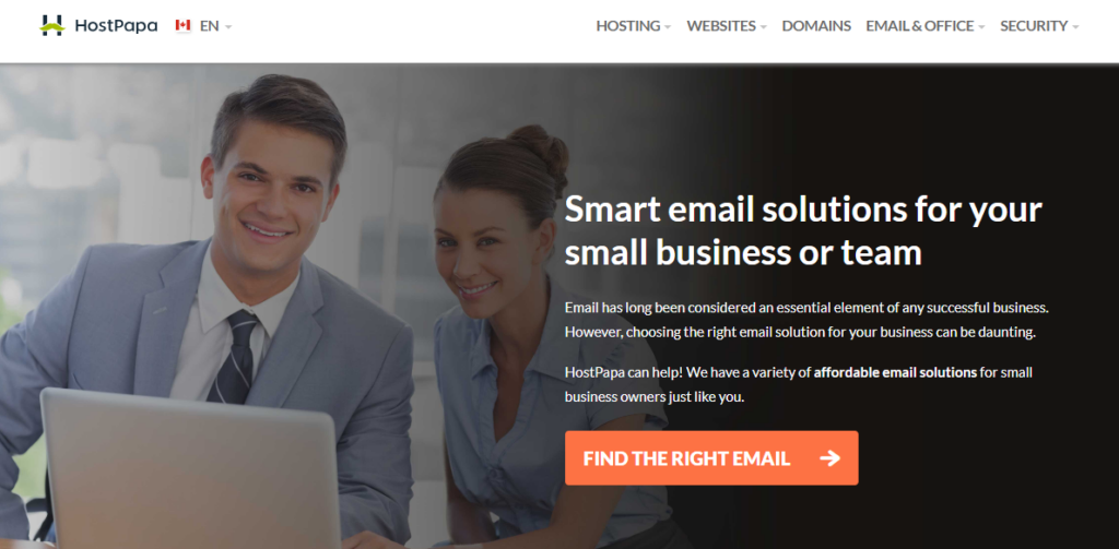 HostPapa specializes in Canadian hosting including cost-effective email plans.