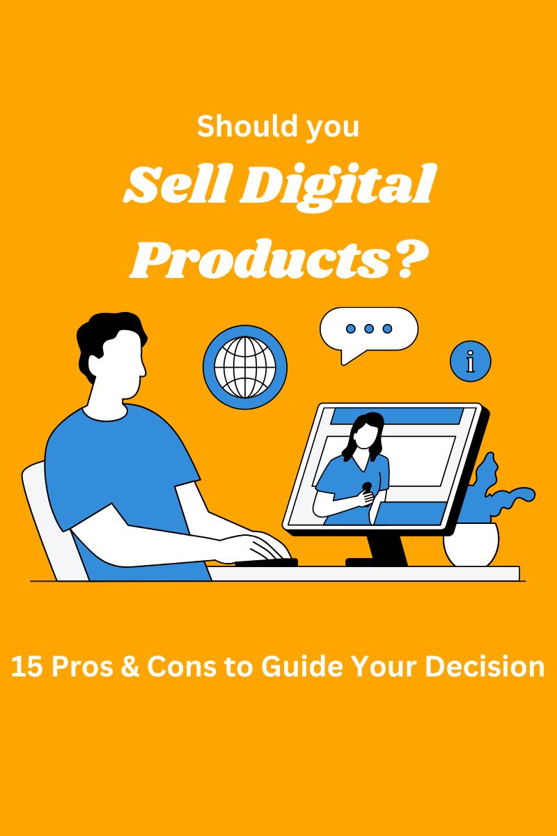 Sell digital products online graphic
