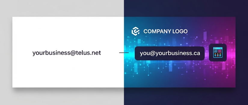 Telus Email Hosting offers less contol