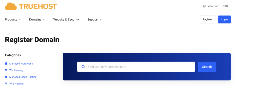 ca domain registration