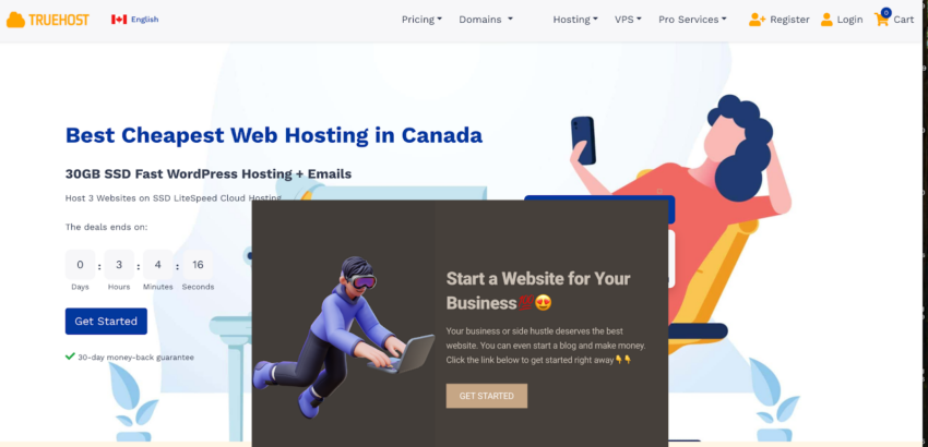 history of .ca domains: Truehost domain registration