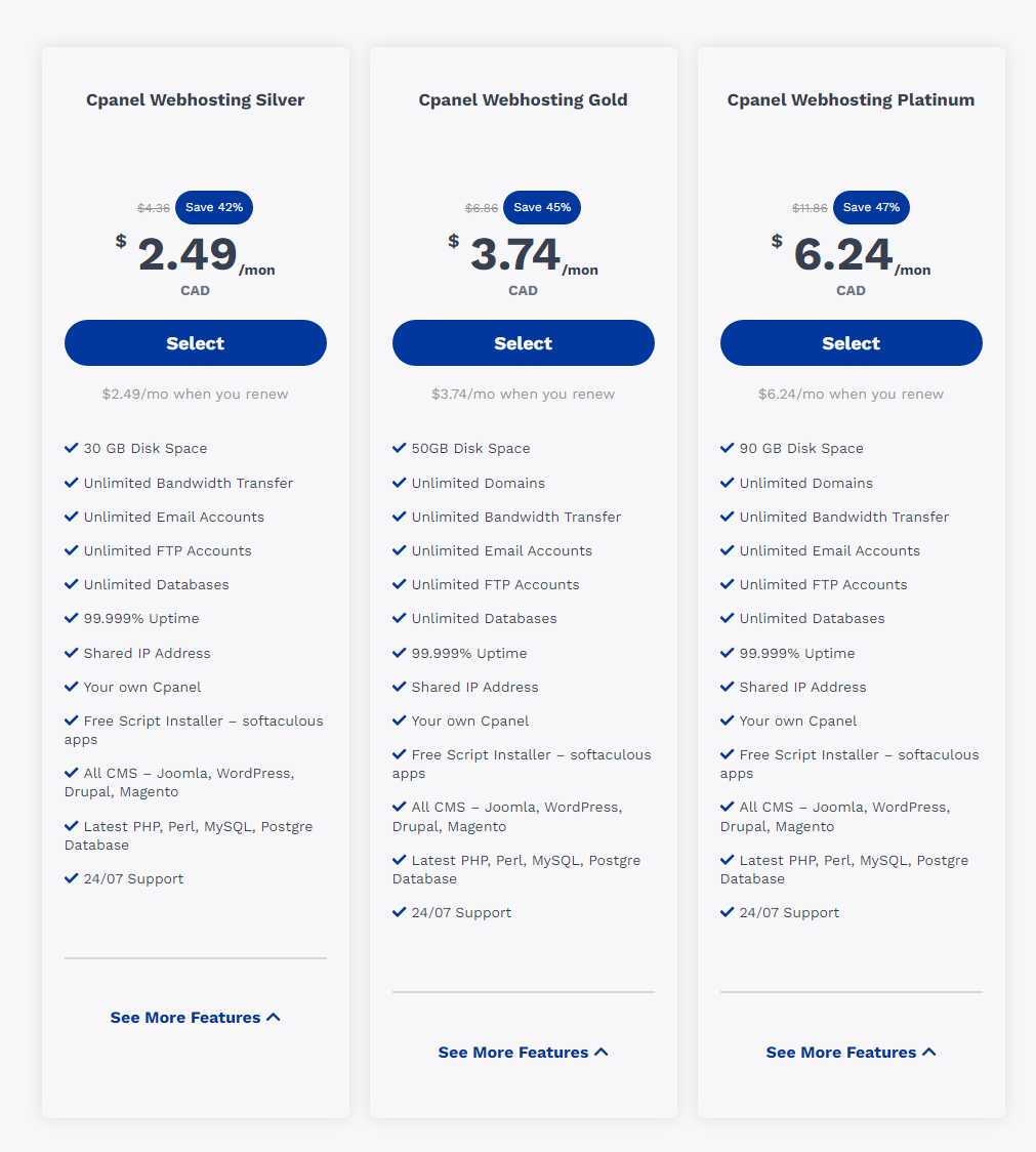 Get Hosting on Truehost Canada