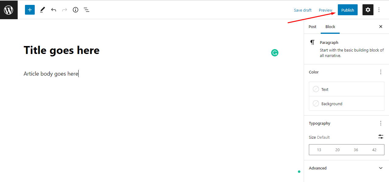 Write Your First Blog Post