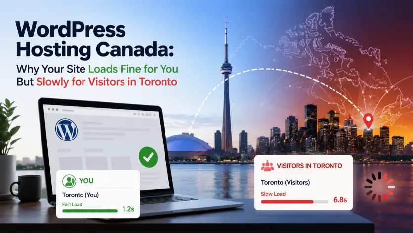 WordPress Hosting Canada: Why Your Site Loads Fine for You But Slowly for Visitors in Toronto