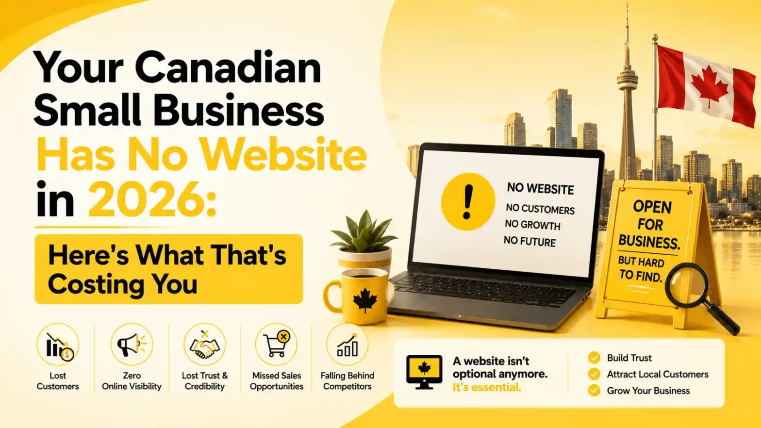 Your Canadian Small Business Has No Website in 2026: Here's What That's Costing You