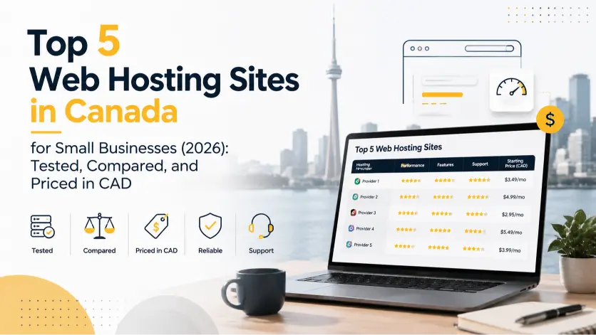 Top 5 Web Hosting Sites in Canada for Small Businesses (2026): Tested, Compared, and Priced in CAD